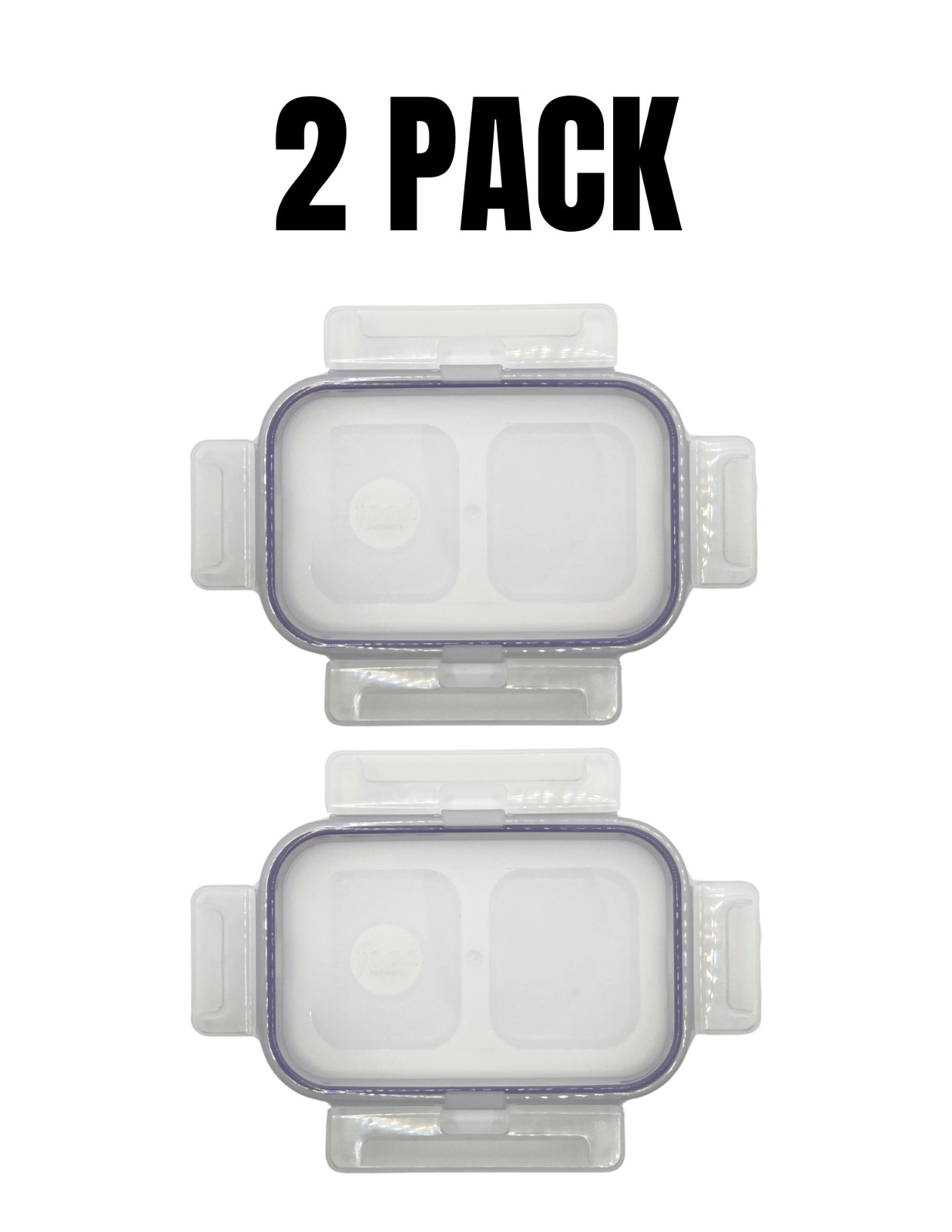 Snapware Food Network Airtight Replacement Lid 470mL 2/4 Cup 4×6 Transparent NEW