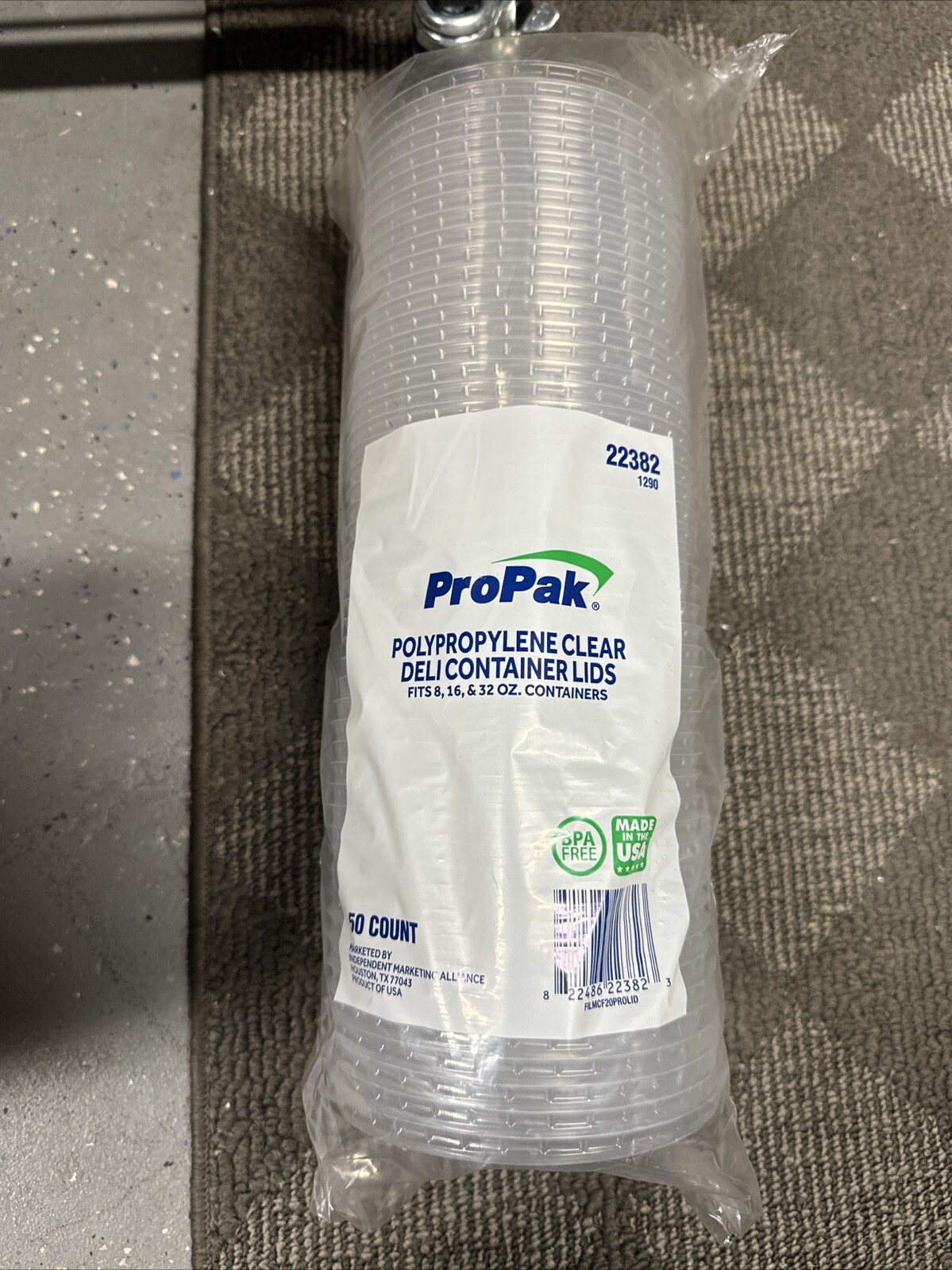 ProPak Clear Polypropylene Round Deli Container Lids 50 Count Fits 8/16/32 Oz