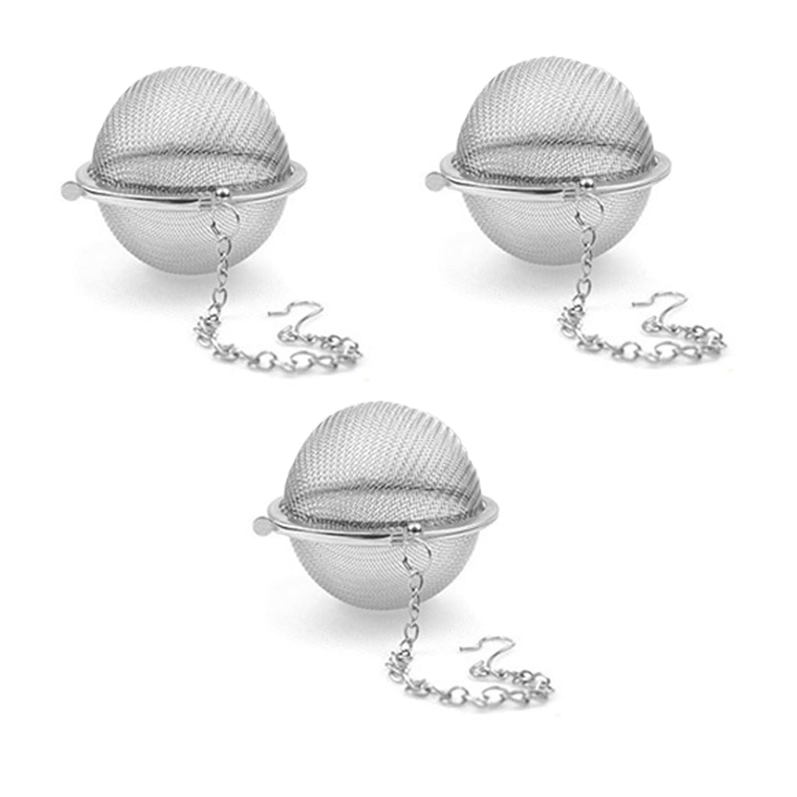 3PCS Premium Tea Infusers, Loose Leaf Tea, Upgraded 2.2 IN, Silver