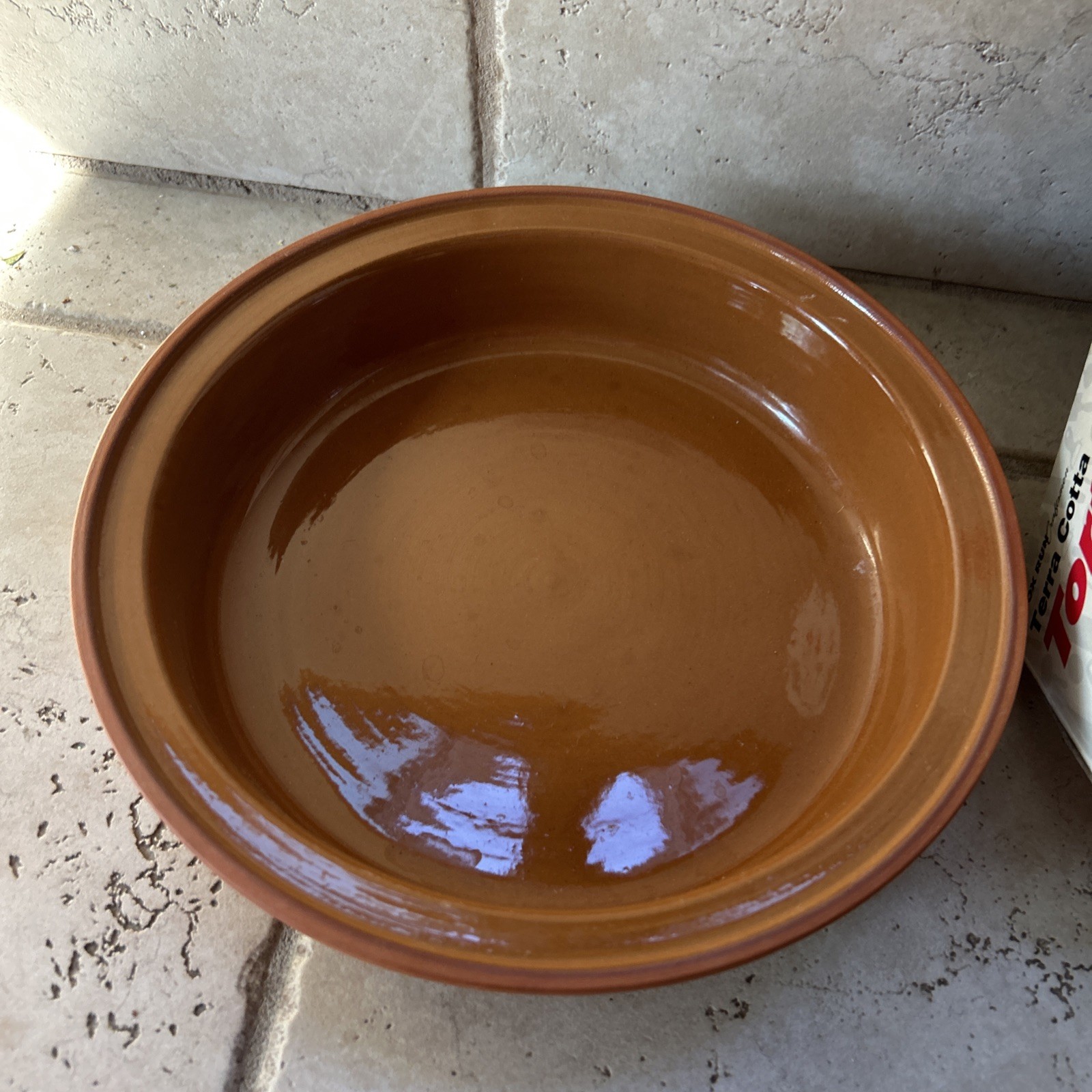 Fox Run Microwavable Terra Cotta Tortilla Warmer Glazed Interior 8 1/2″ NOS