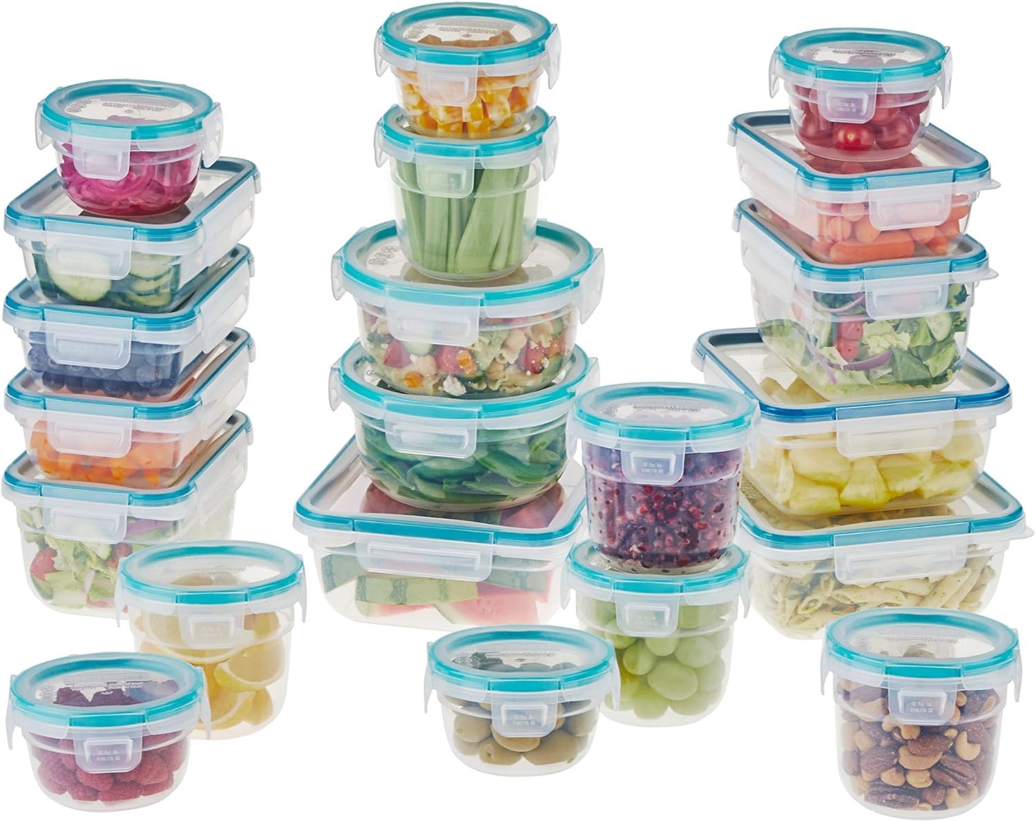 Plastic Total Solution 21-Pack Large Food Storage Containers Set Meal Prep