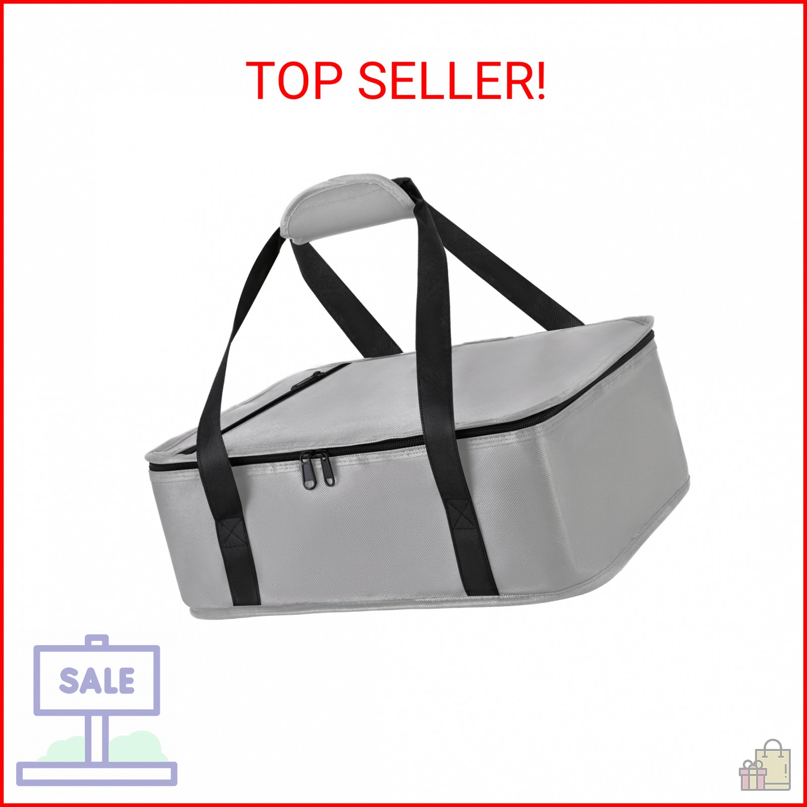 Bodaon Insulated Casserole Carrier Bag, Fits 9″x13″ and 11″x15″ Baking Dish with
