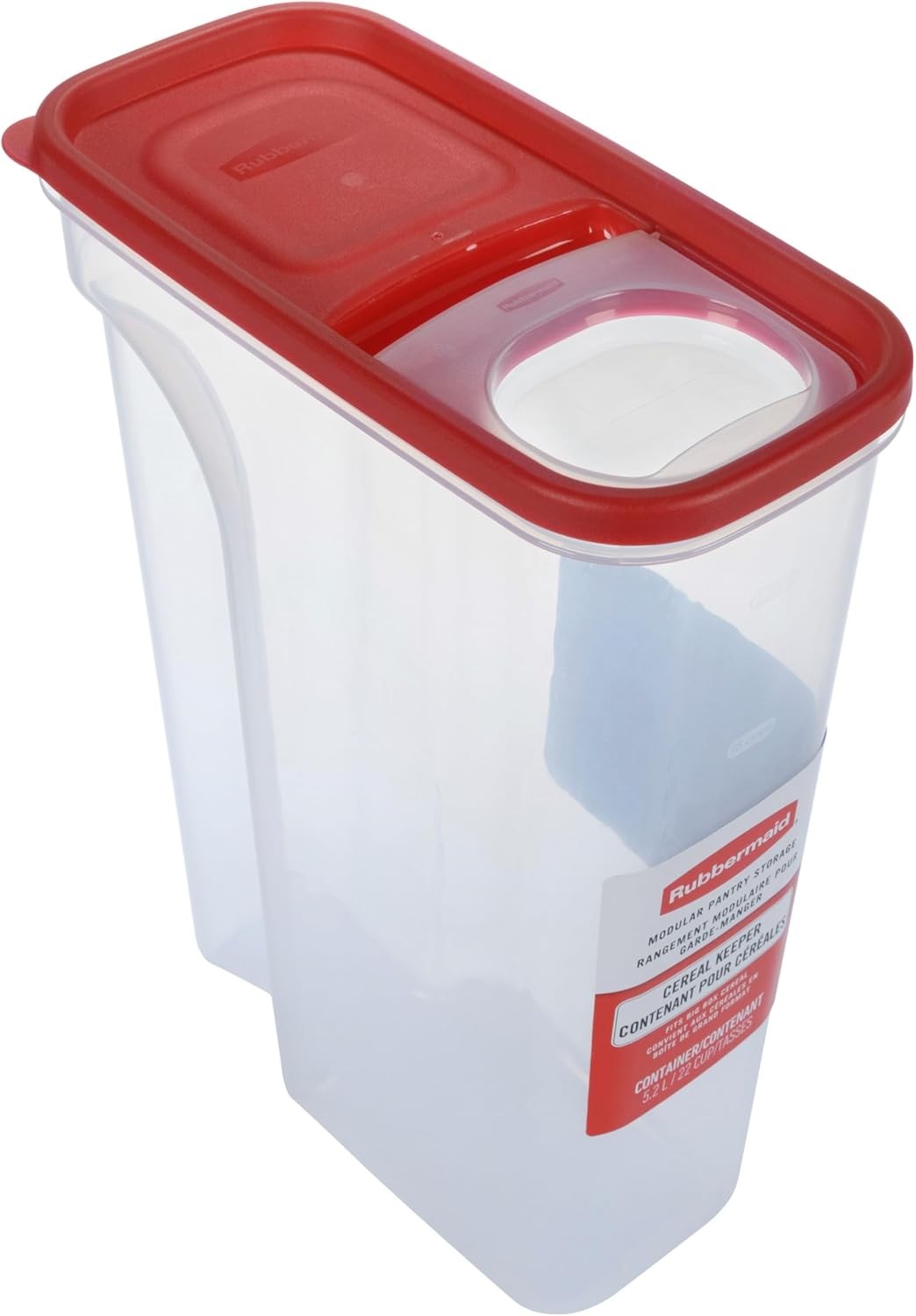 Rubbermaid Modular Cereal Keeper, Large 22-Cup, Red