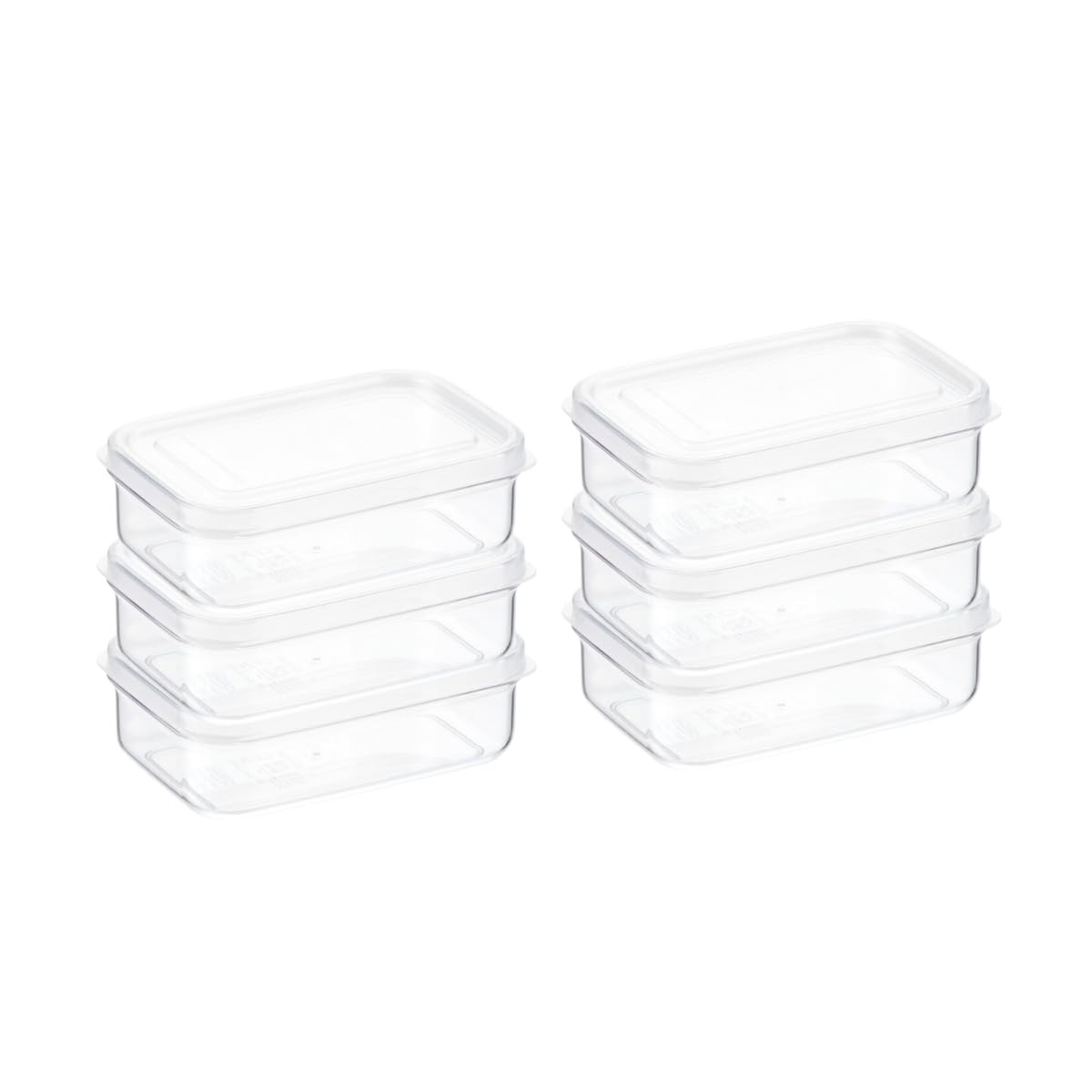 Lustroware Set of 6 Micro Clear 21oz Kitchen Pantry Food Storage Container Set