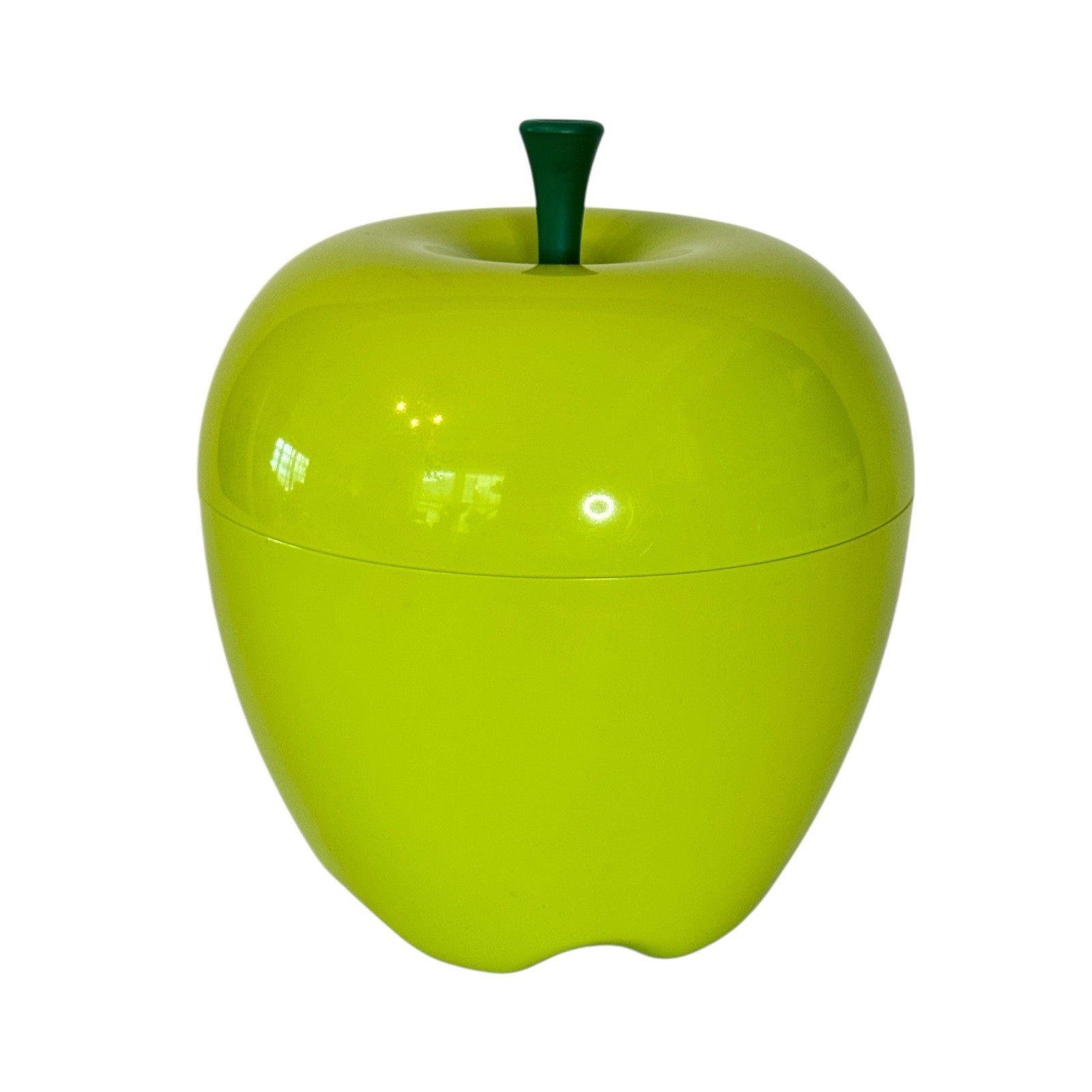 Qualy Happle Green Apple Storage Container Fruit Bowl Cookie Jar Canister & Lid