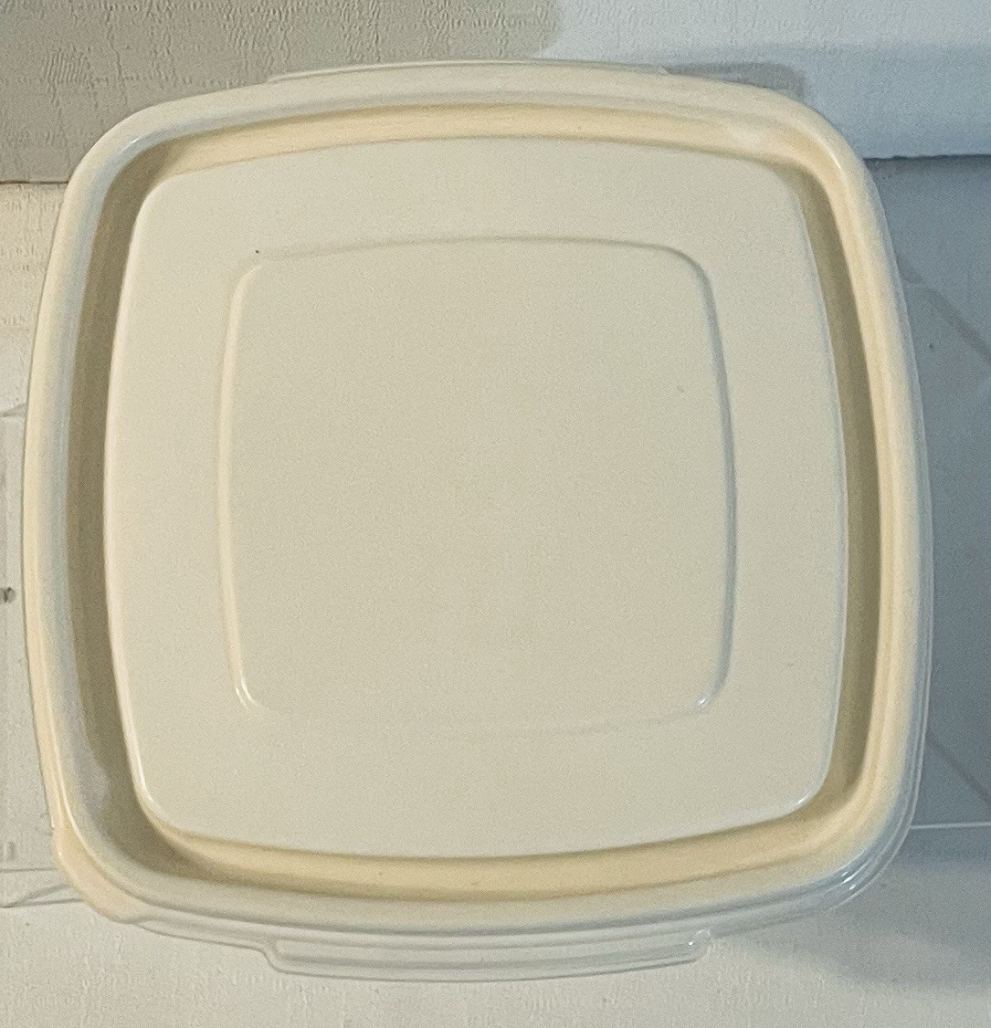 Vintage Rubbermaid Servin Saver 2 Cups Square Sandwich Keeper With Cream Lid