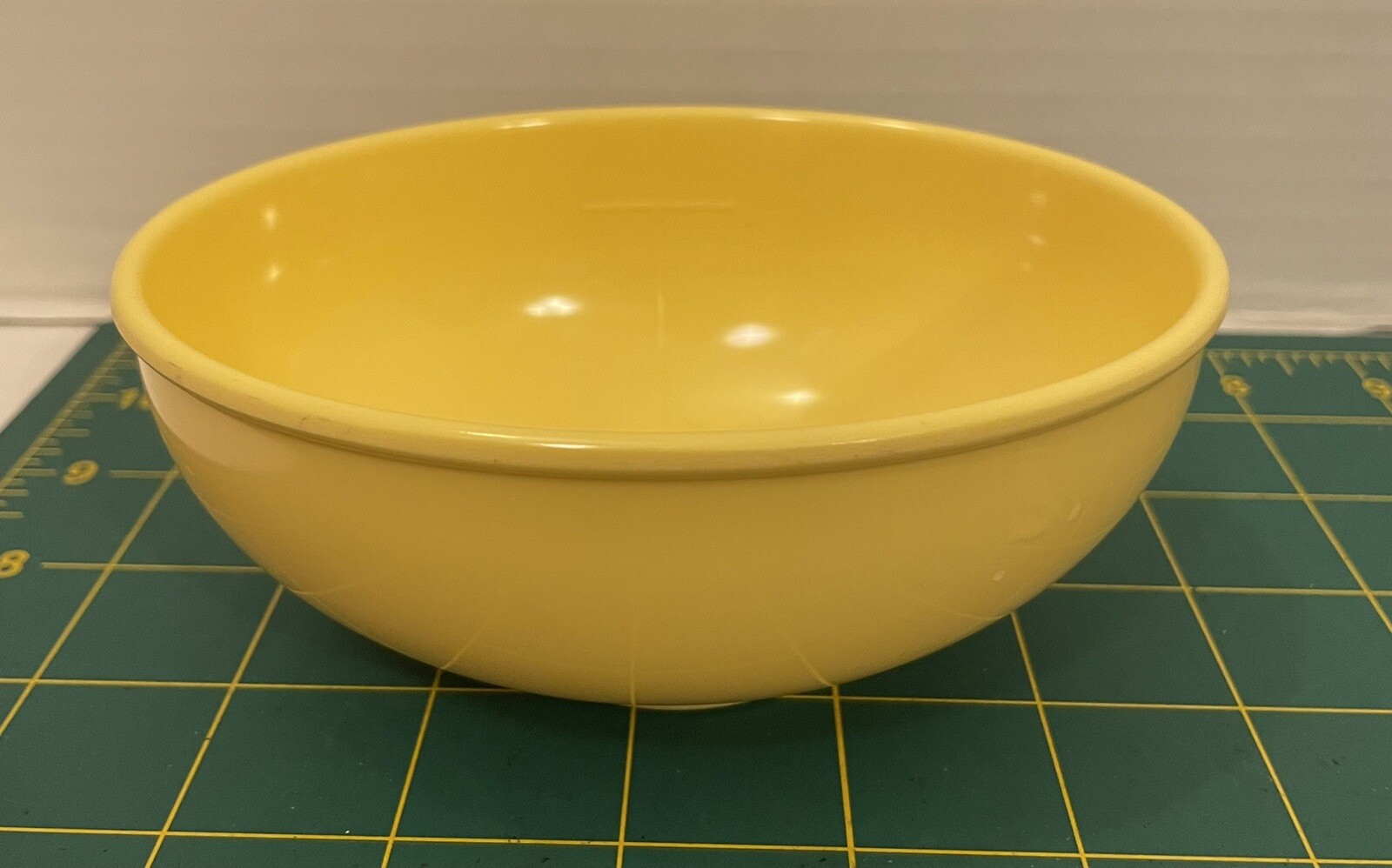 Hutzler Yellow Oval Elliptical Bowl 4″ x 5.25 Melamine Baking Measuring