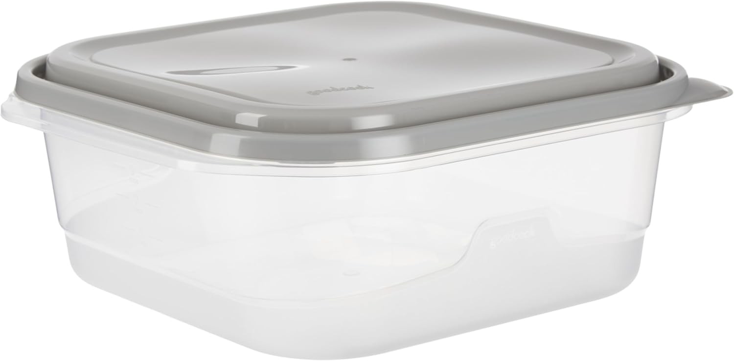 EveryWare Extra Large Square Food Storage Container, 2 Pack, BPA Free