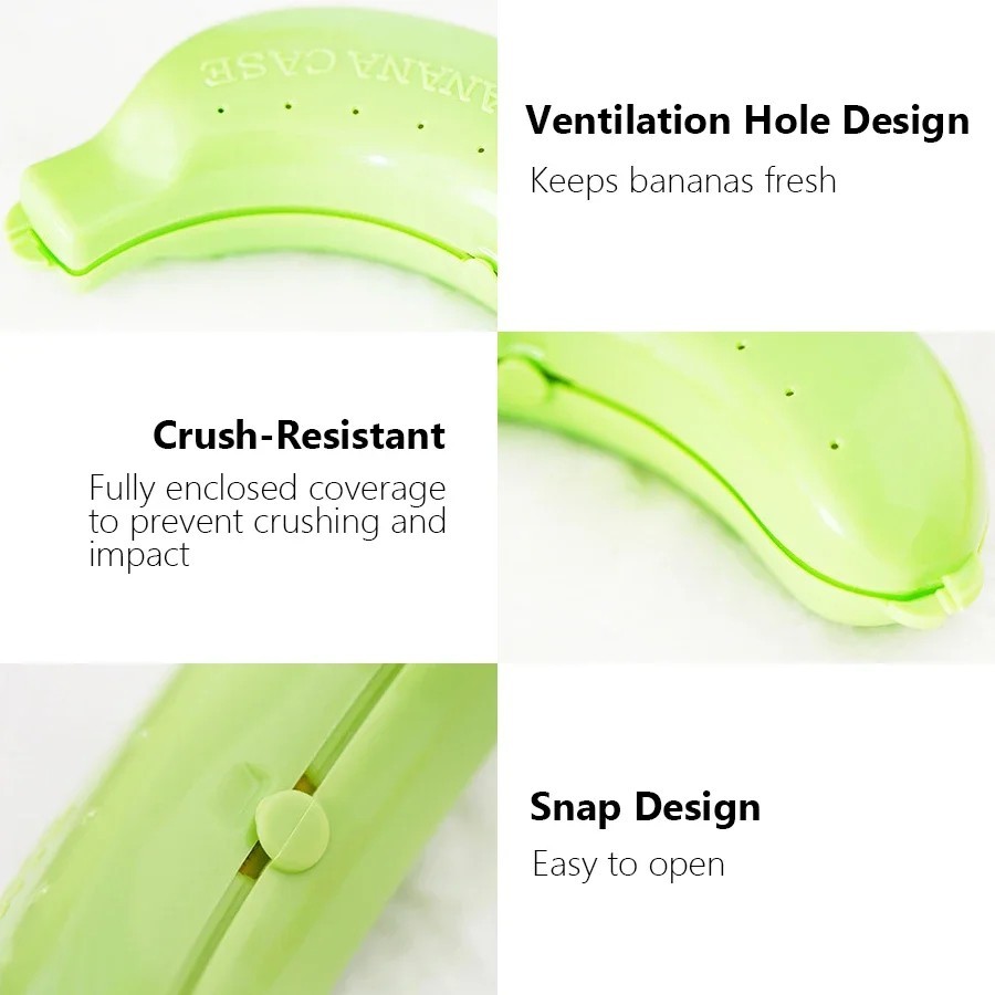Banana Case Protector Storage Box Outdoor Travel Fruit Lunch Container Holder