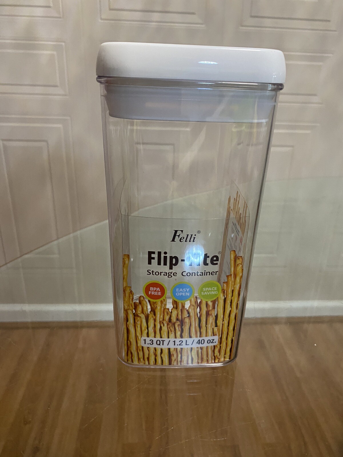 Felli Flip Tite Storage Container 1 PC Airtight Lid 1.3 QT/1.2 L/40 Oz