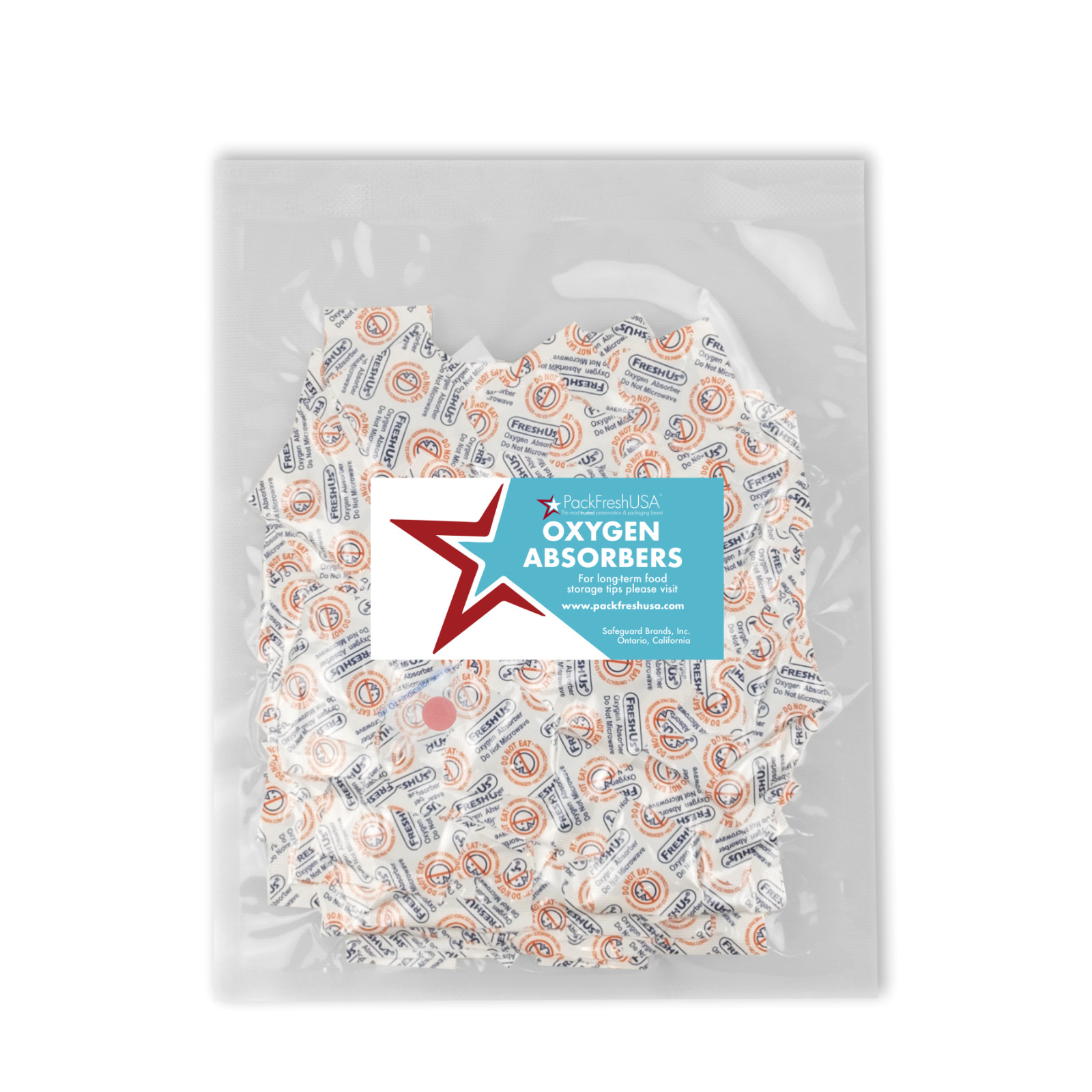 PackFreshUSA 30cc Oxygen Absorber Packs Food-Grade Non-Toxic – 200 Pack