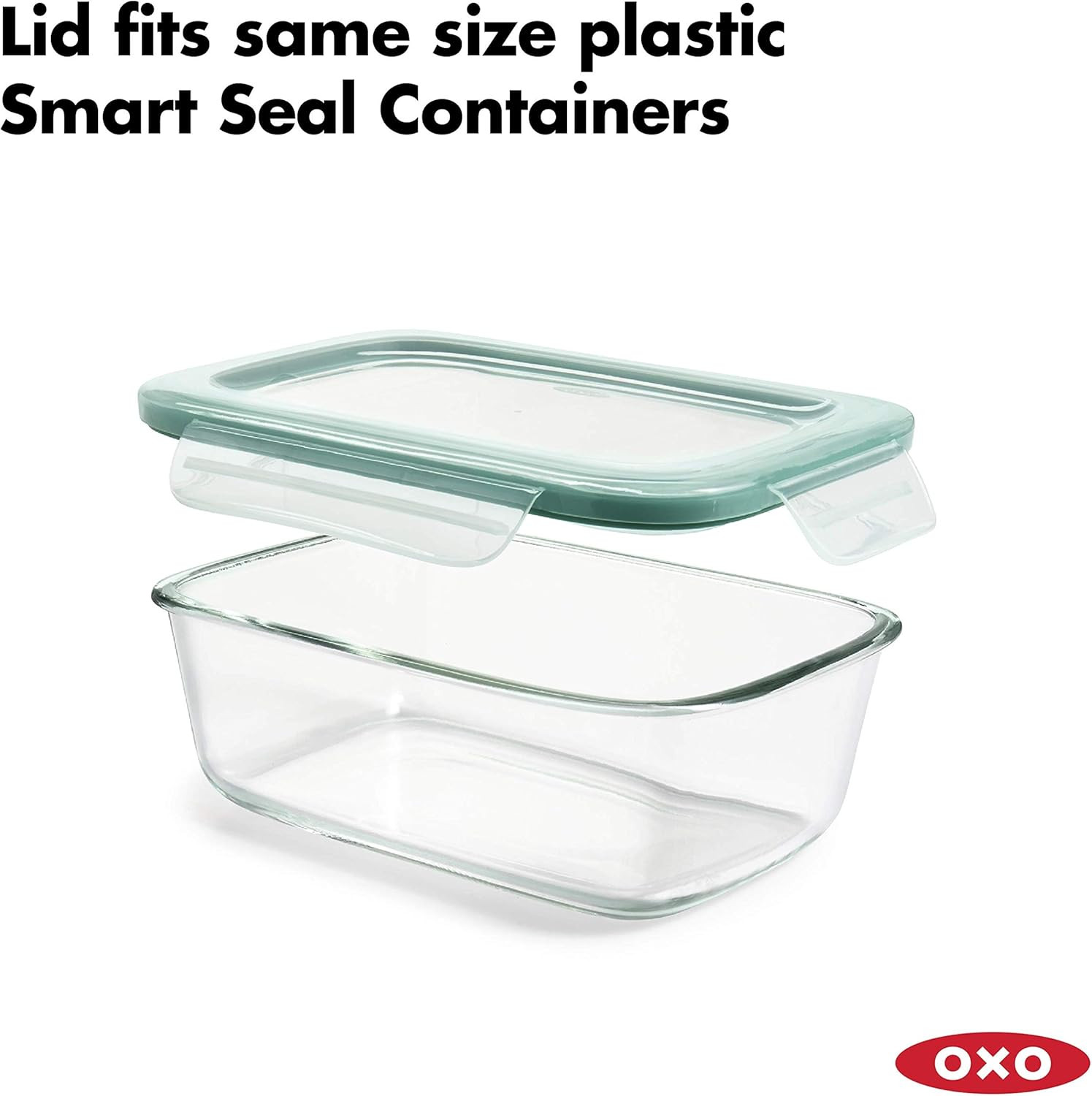 OXO Good Grips 8-Cup Airtight Glass Container with Smart Seal Lid