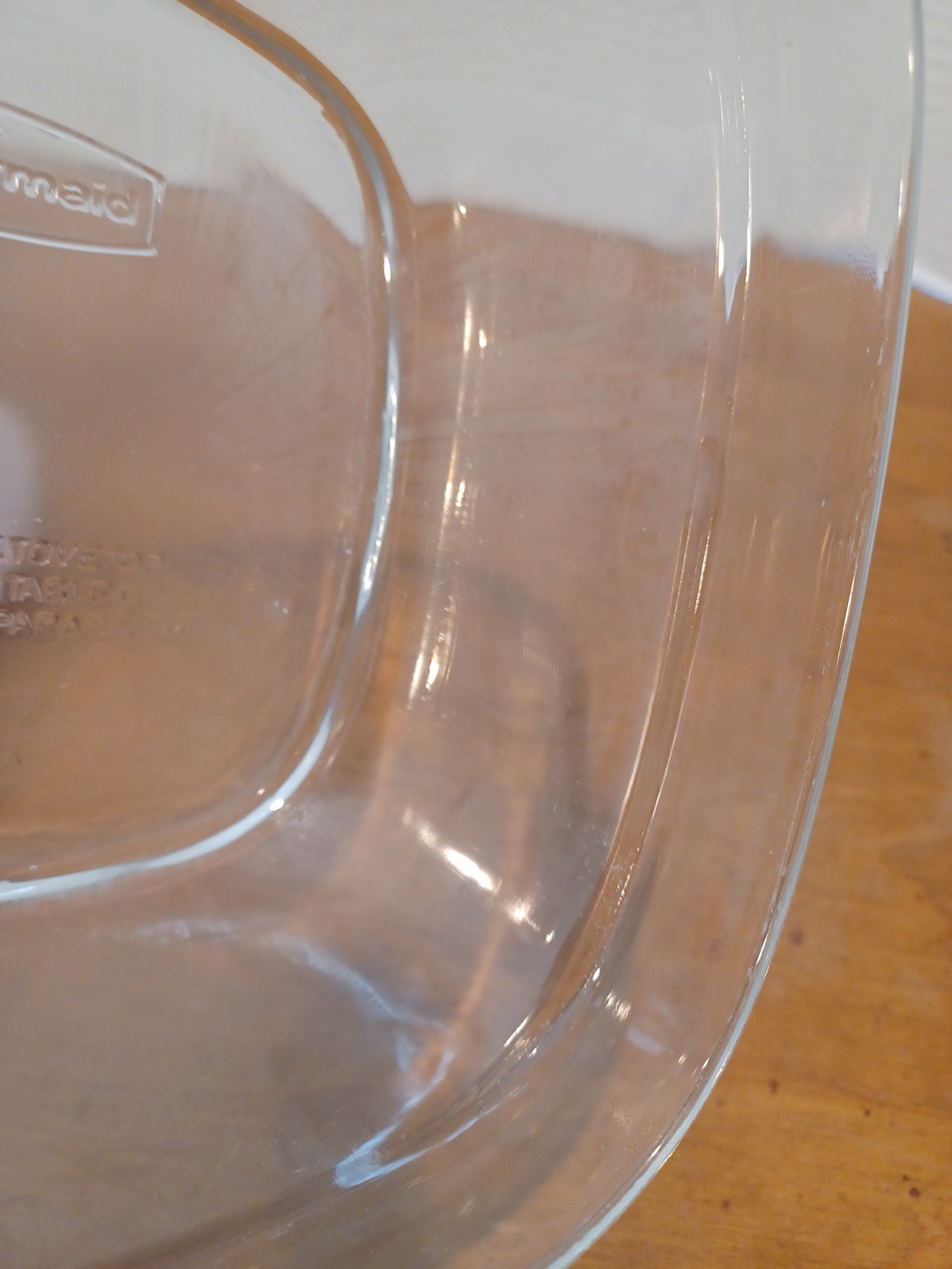 Rubbermaid Glass Storage Container Square 2.5 cup 7N62 With Lid Red Discontinued