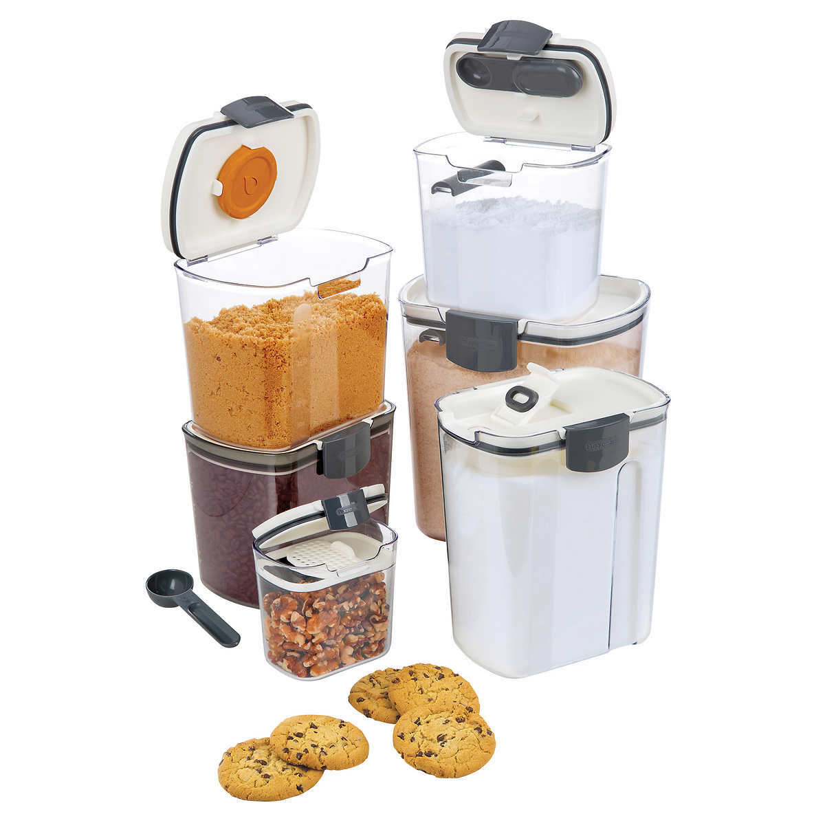 ProKeepers, 6Pc – Bakers Kitchen Food Storage Container Set | Flour Sugar +++