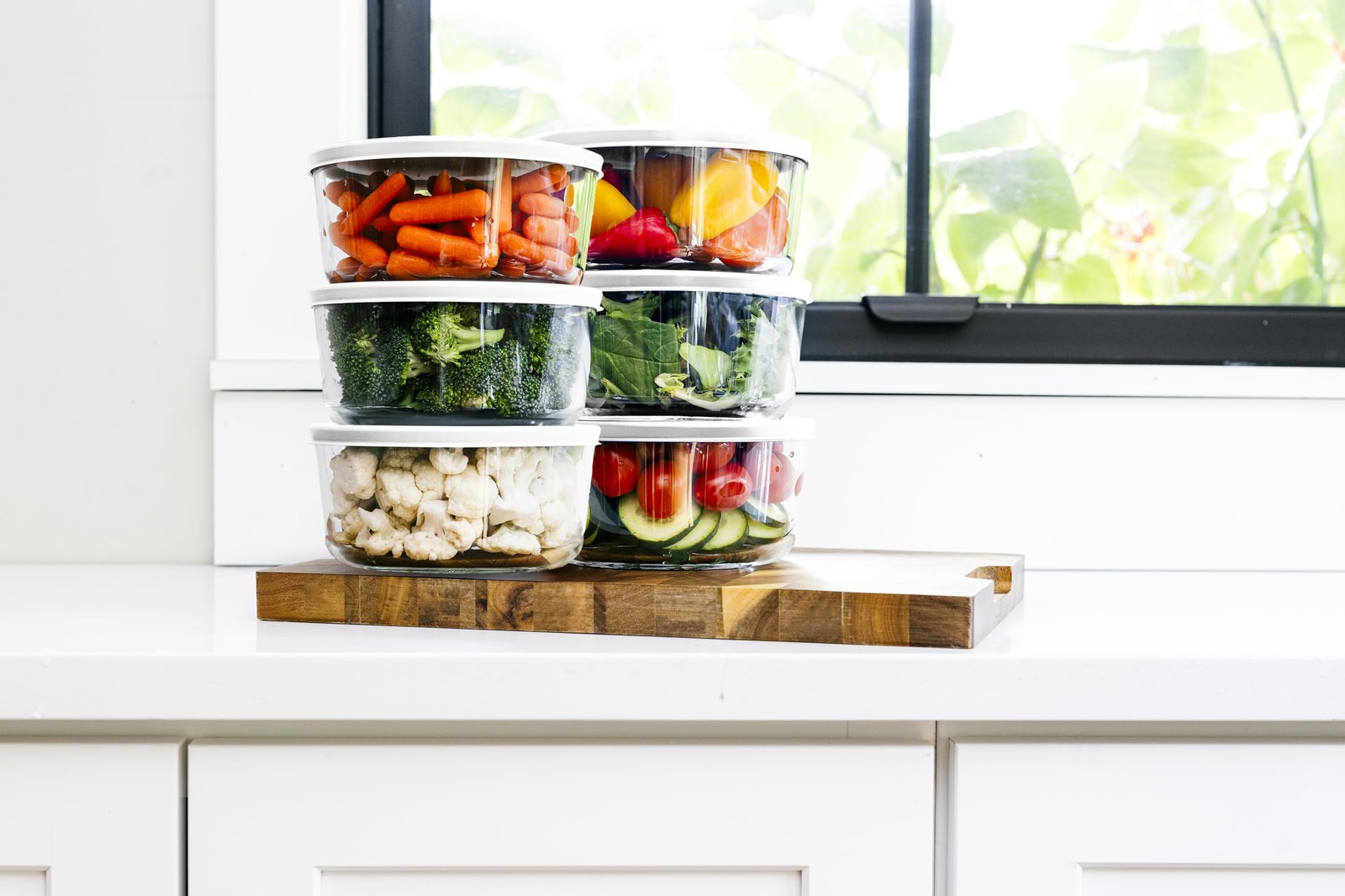 12-Piece Glass Food Storage Containers Set (6 Containers + 6 BPA-Free Lids) |…