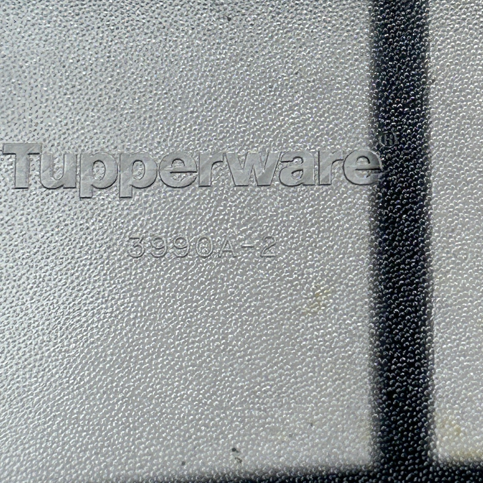 Tupperware CrystalWave Divided Dish Black Microwave Reheatable 3382A-4 3390A-2
