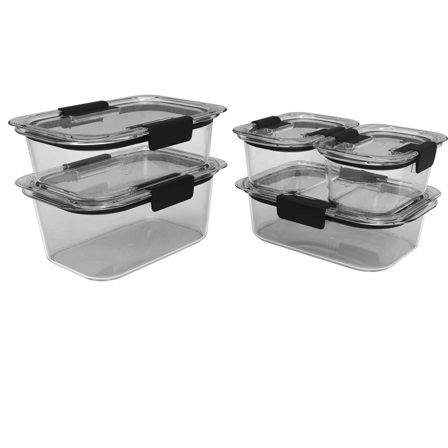 Brilliance Tritan Food Storage Container Set, 10 Piece, Clear, Made for Family