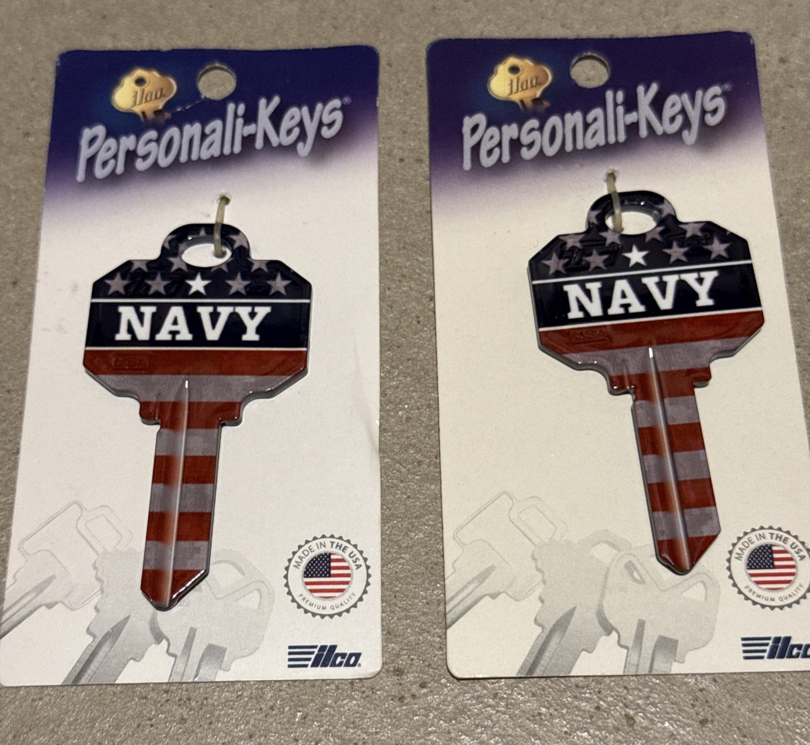 2 Kaba ilco KCSC1 Kwikset Blank Key NAVY House Office Key FREE SHIPPING