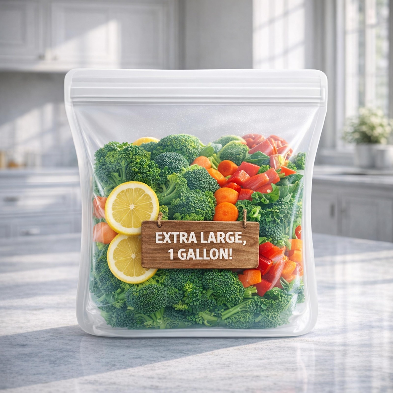 Albino Monkey Reusable Silicone Food Storage Bag Xxl 1 Gallon 135 Oz –