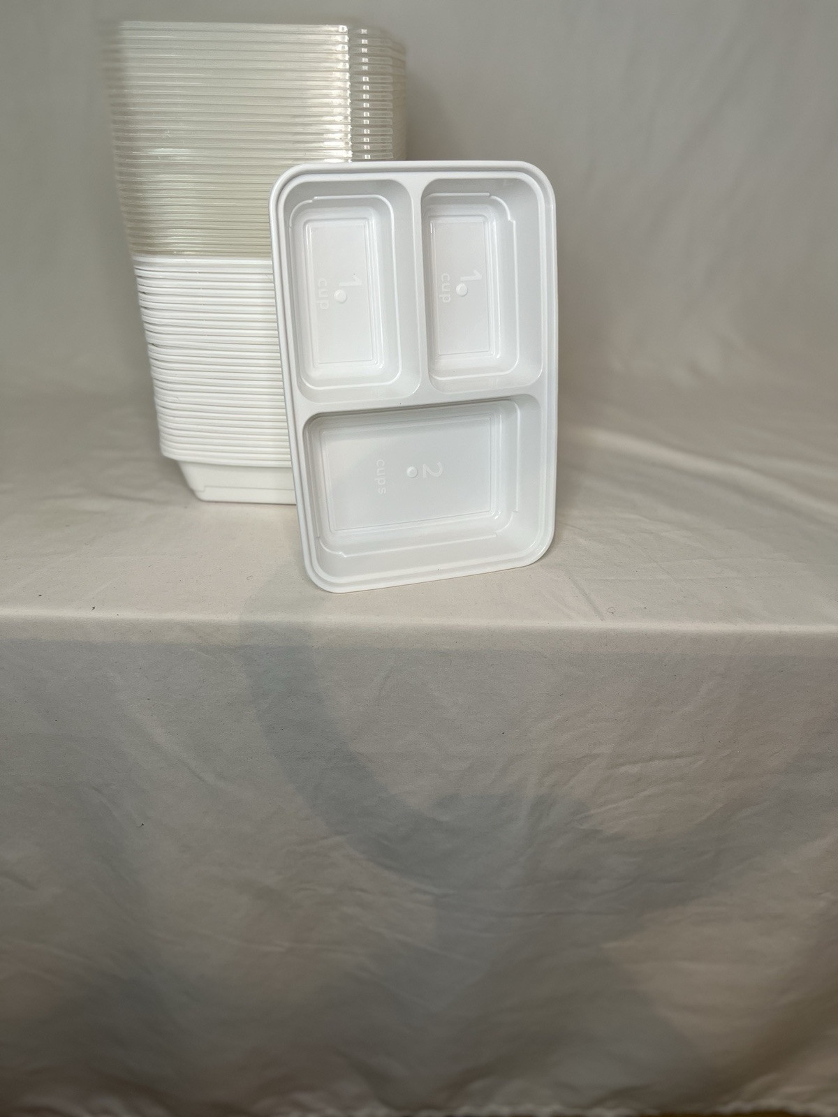 Good Cook Meal Prep 10 Containers And Lids 3 Compartments Microwave Safe Used