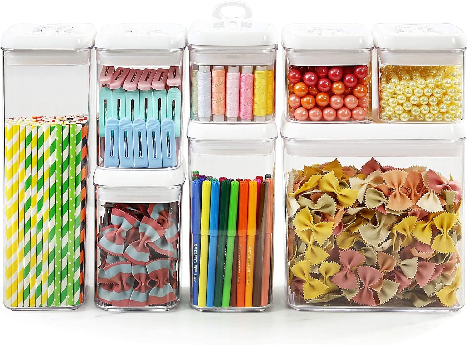 Flip Tite Storage Container W/ Lid 4″ RECTANGULAR Air Tight Ring Flip Top