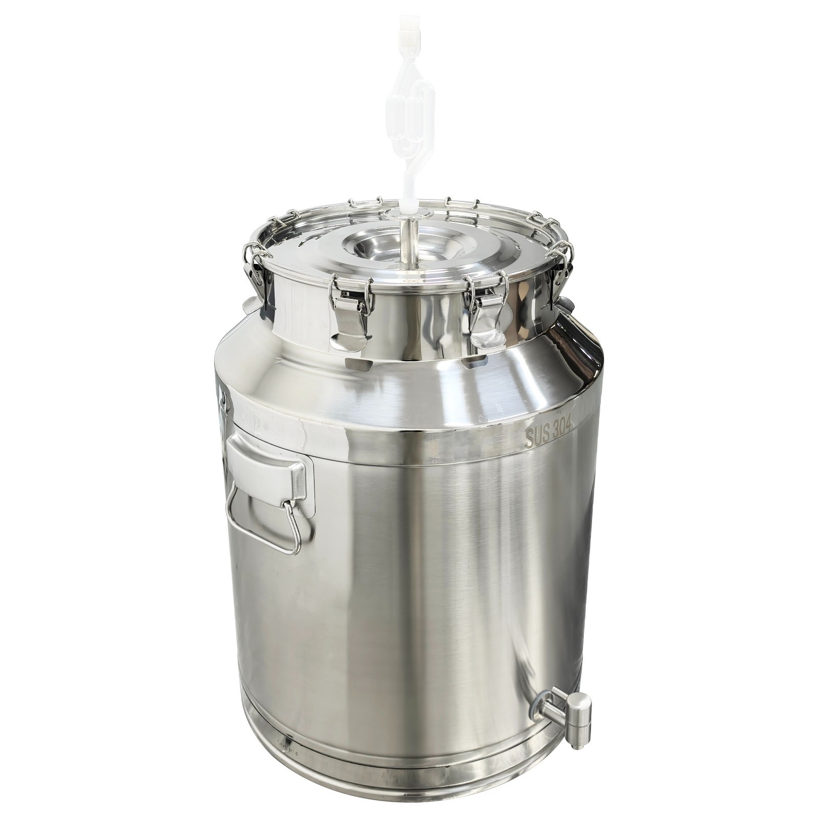 304 Stainless Steel Fermenter Tank 64L Capacity Sealing Storage Tank with Faucet