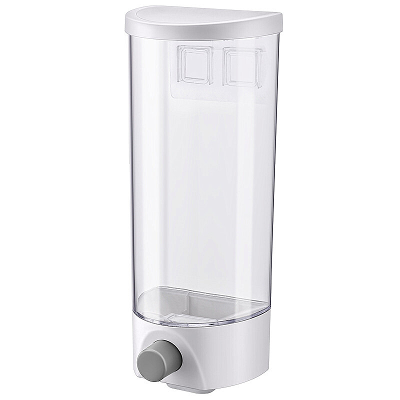 1/1.5L Cereal Dispenser Keep Dry Food Storage Container Wall-mounted Transparent