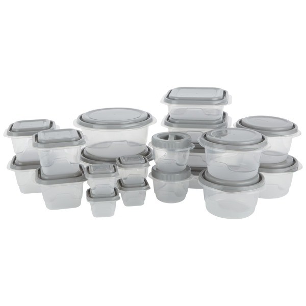 EveryWare Food Storage Container Set – Multisize – 40pcs/20ct- Gray