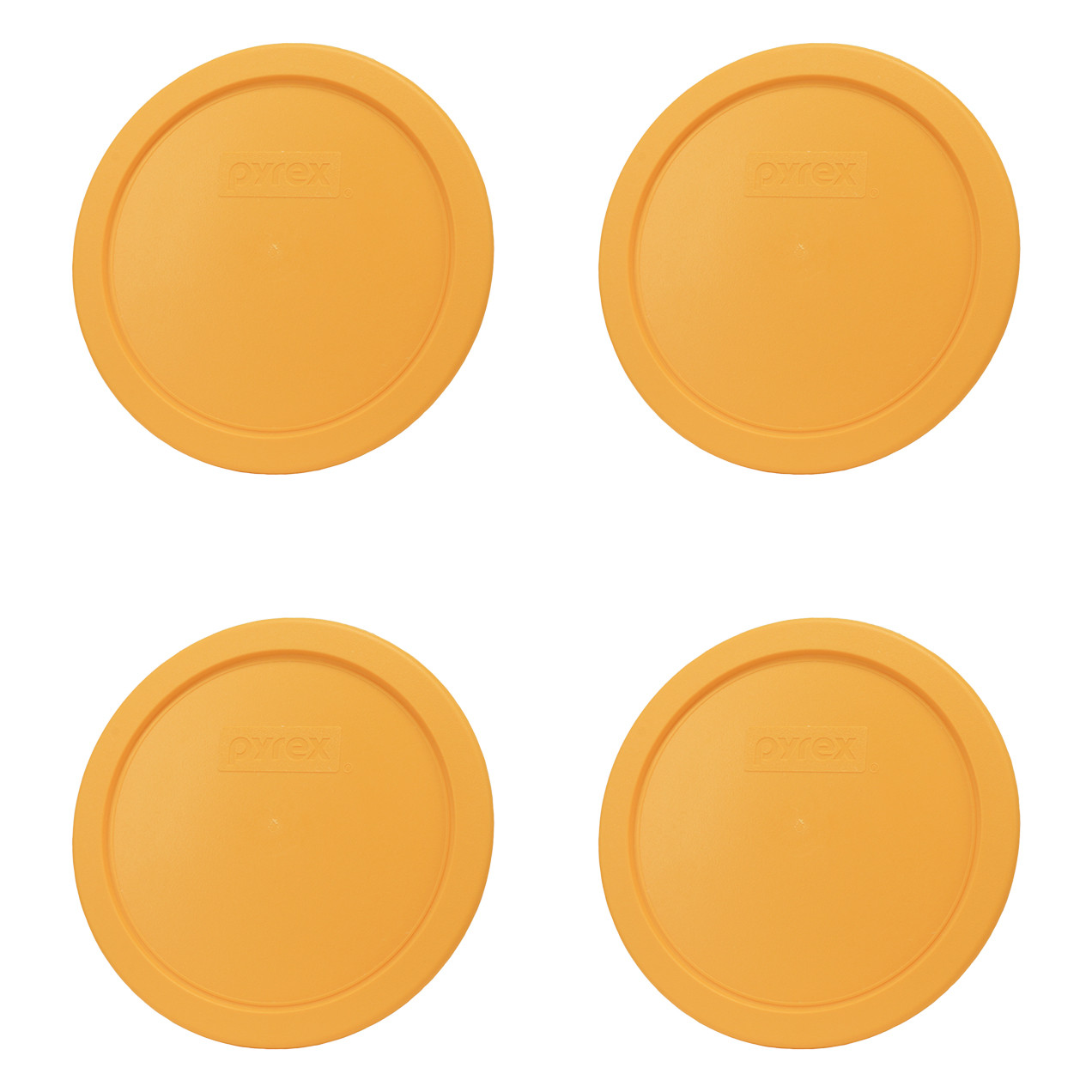 Pyrex 7401-PC 3 Cup Lemon Drop Yellow Lid (4-Packs)