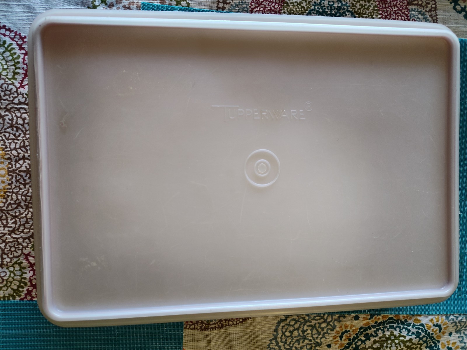 Tupperware Rectangular Plastic Storage Containers 150 oz, 2pc Snap Lids USA