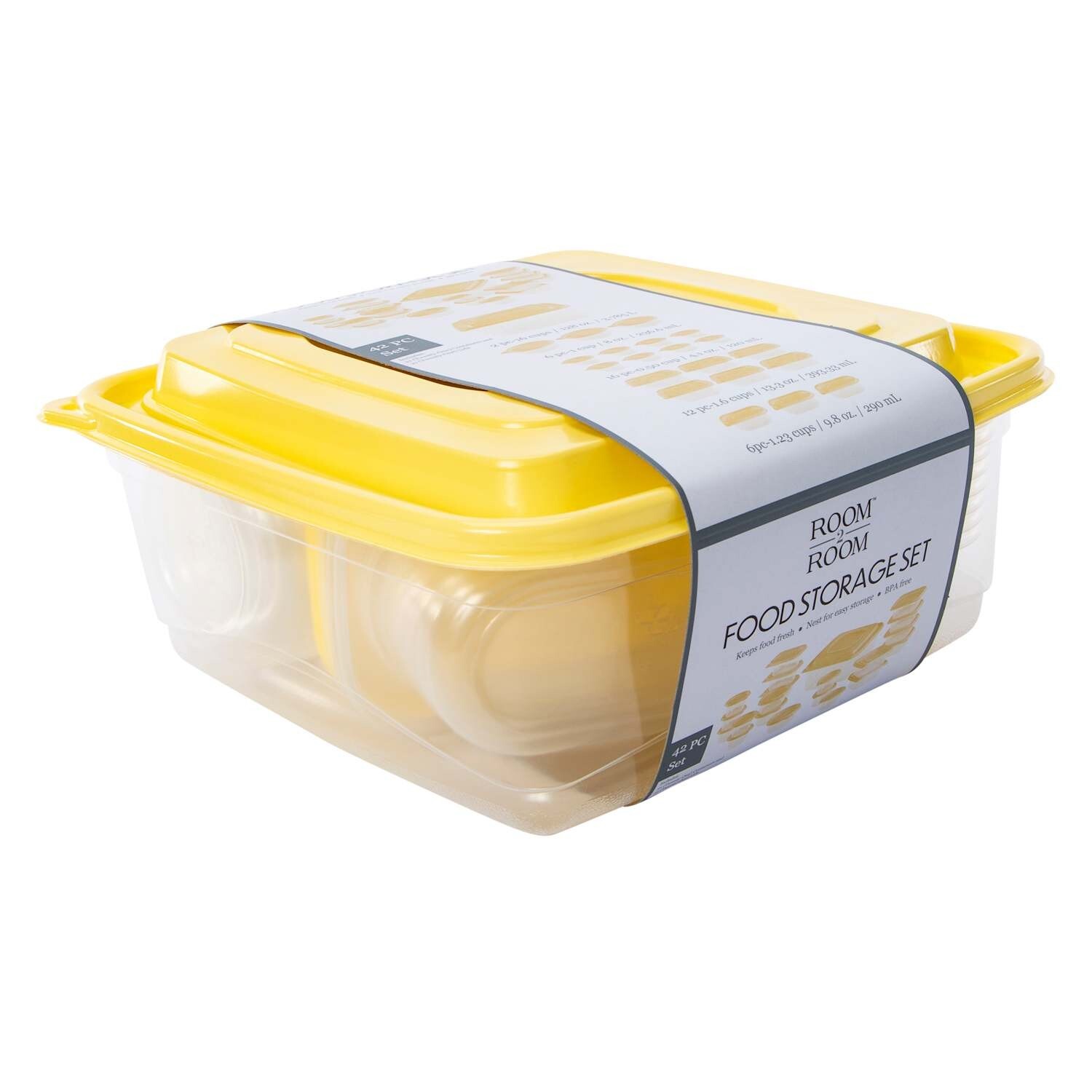42 Piece Food Storage Container Set, with Easy Find Lids, Teal Brand New