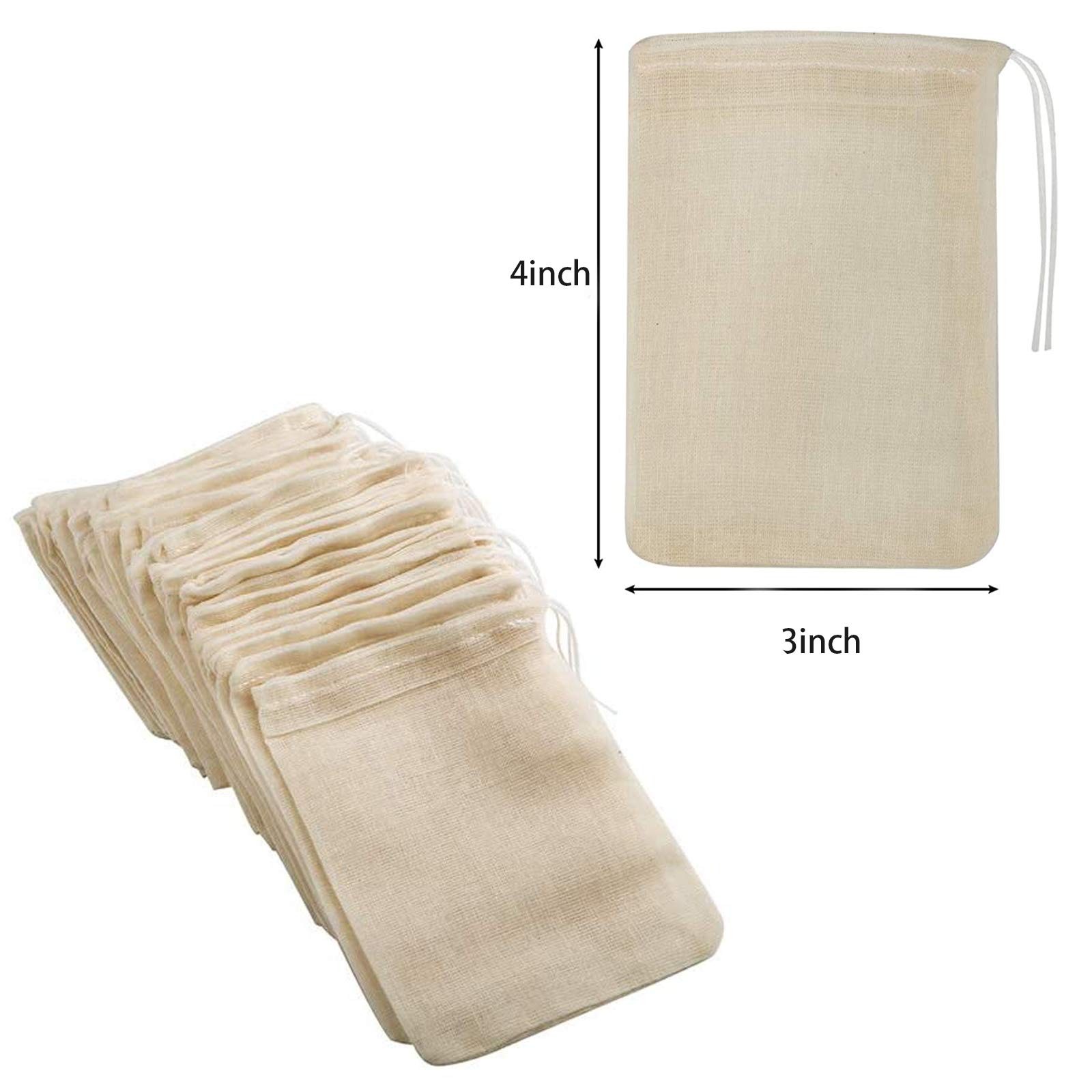 ICEYLI 30 Pcs 4 x 3 Inches Natural Unbleached Cotton 4 x 3 Inches,