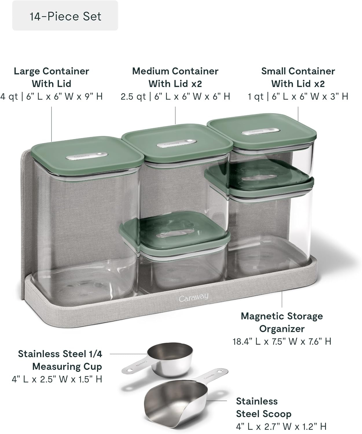 14-Piece BPA-Free Glass Food Storage Set – Airtight & Stackable Containers