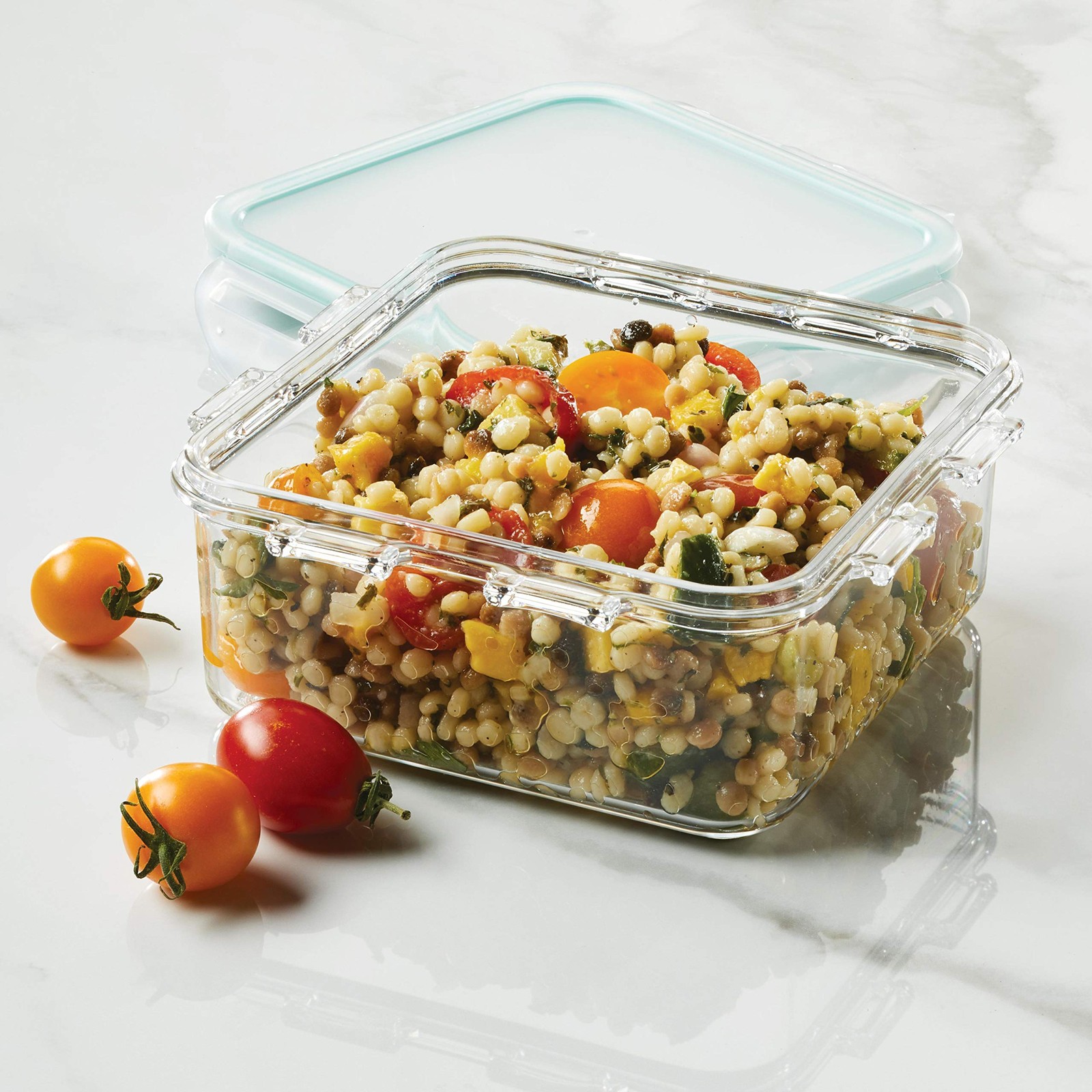 LOCK & LOCK Purely Better Tritan Container/Square Food Storage Bin, 20 Ounce,…
