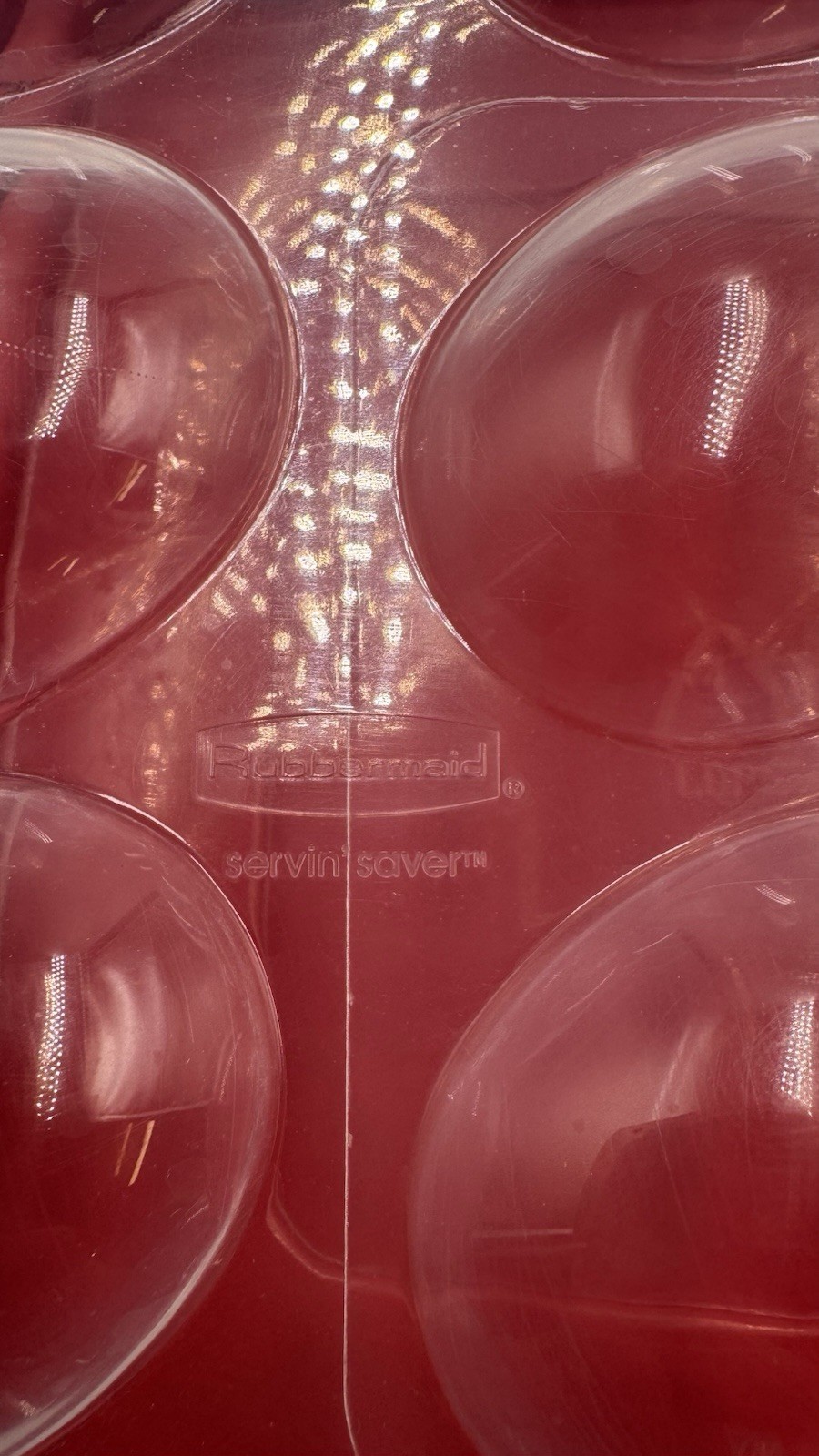 VTG Rubbermaid Deviled Egg Carrier Set of 2 Clear Red Servin Saver Containers