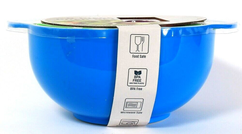 Gourmet Kitchen Durable 8 Piece Multicolored Prep Set Microwave & Dishwash Safe