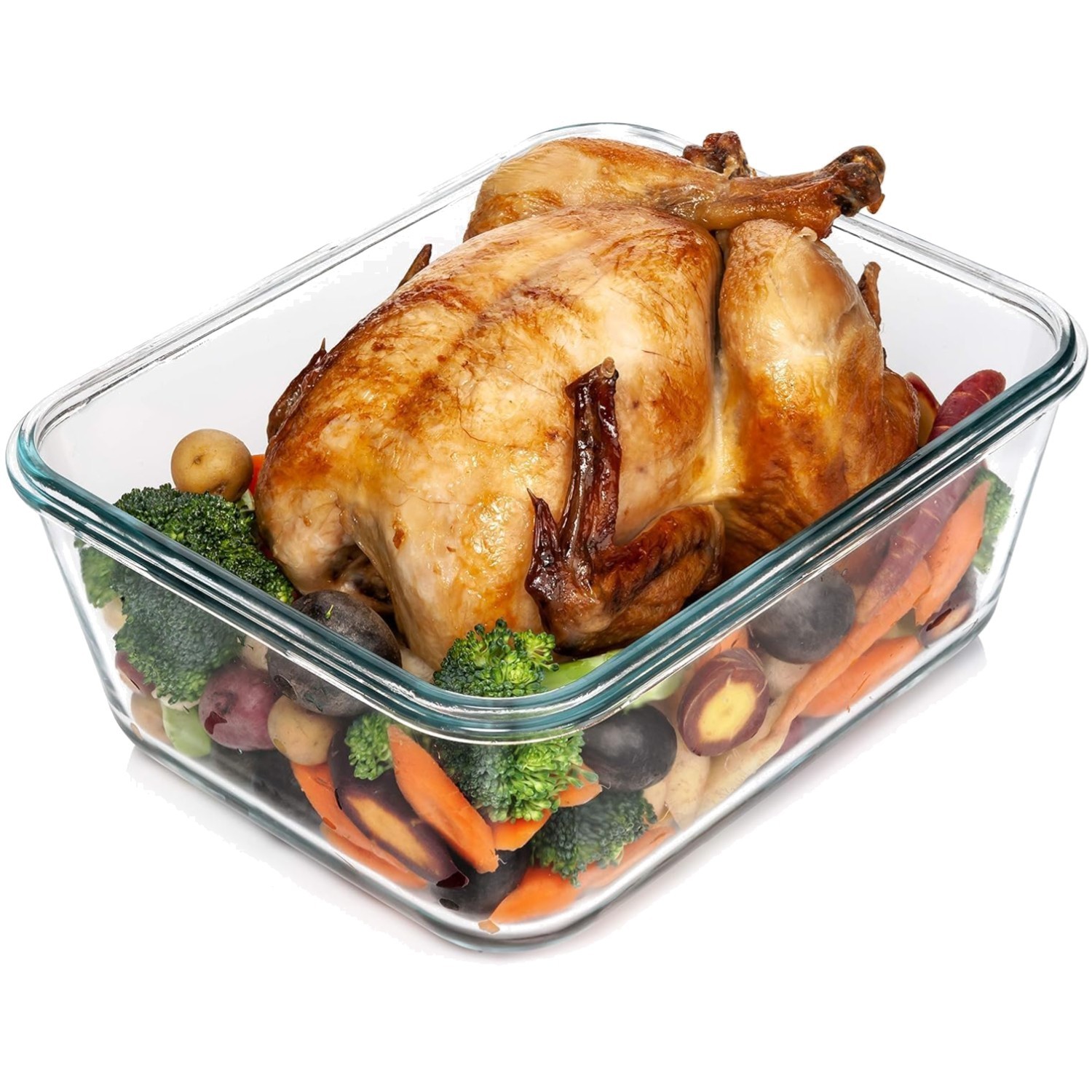 Largest Glass Food Container with Locking Lid