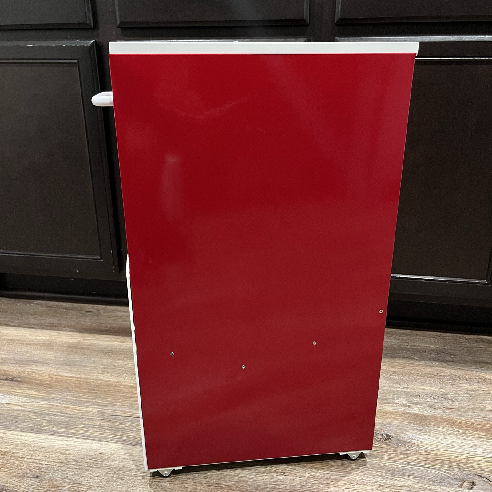 Vintage Samik Rice Dispenser 150g Korean Rice Box Red Retro Kitchen RARE 15x4x26
