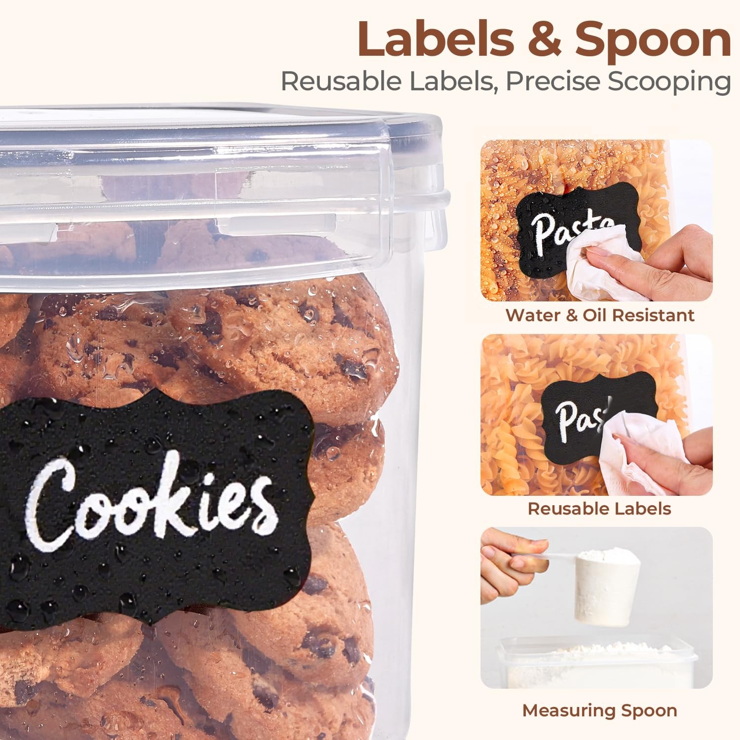 Airtight Food Storage Containers with Lids 11 Pcs Canisters Sets for the Kitchen
