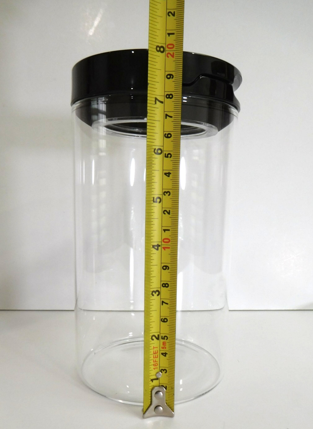 “GLASS” OXO GOOD GRIPS 1.6 qt / 1.5 FLIPLOCK CANISTER storage jar container (#3)