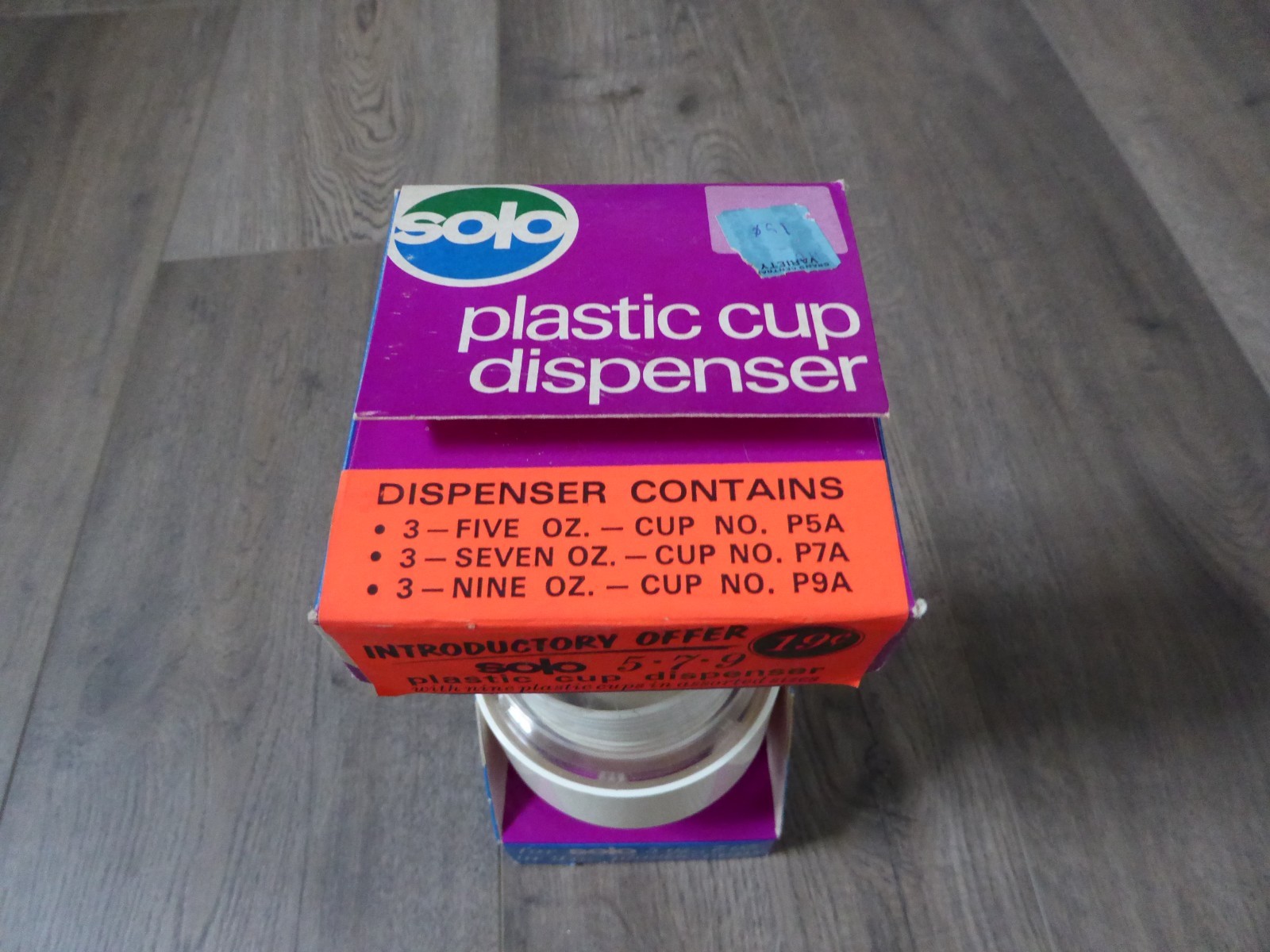 Vintage Solo Cup Dispenser 9 Cups Retro Introductory 3 Sizes NEW UN-USED