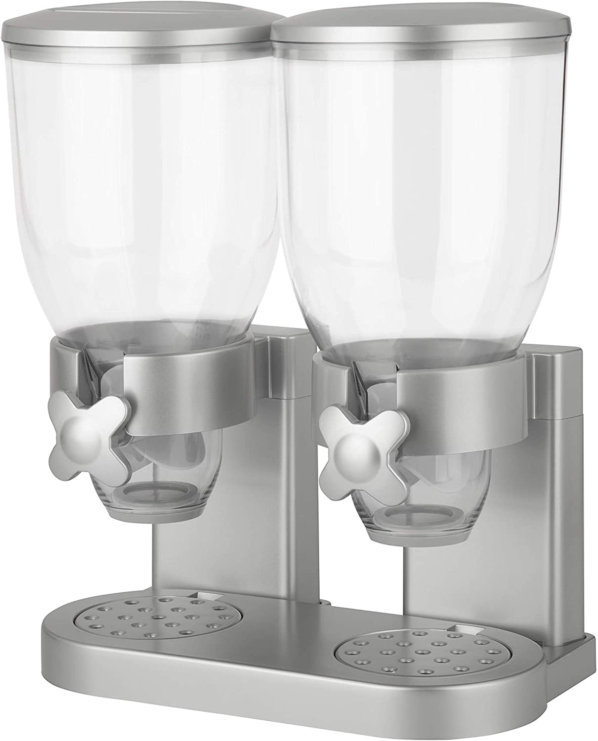 /GAT202 Indispensable Dry Food Dispenser, Dual Control, Silver