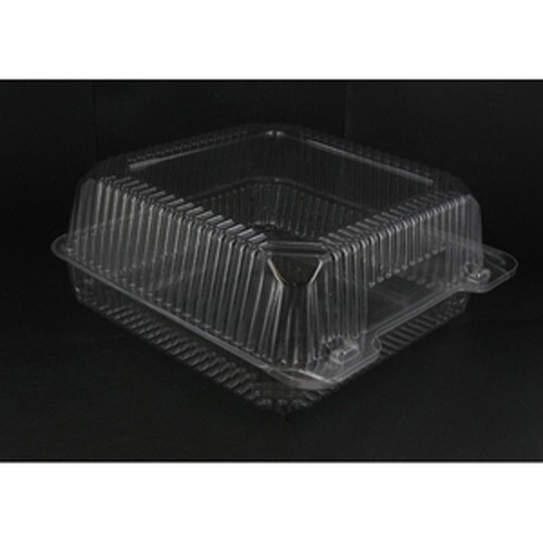 OPS Plastic Utility Large Square Food Container 7″ L x 7″ W x 3.5″ D | 200/Case