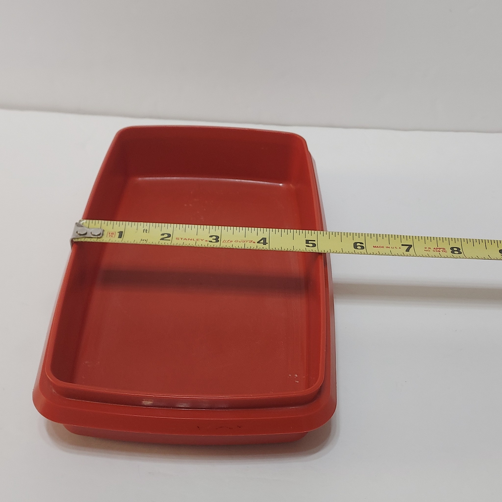 Vintage Tupperware 816-18 Red Paprika Deli Meat Cheese Container Only