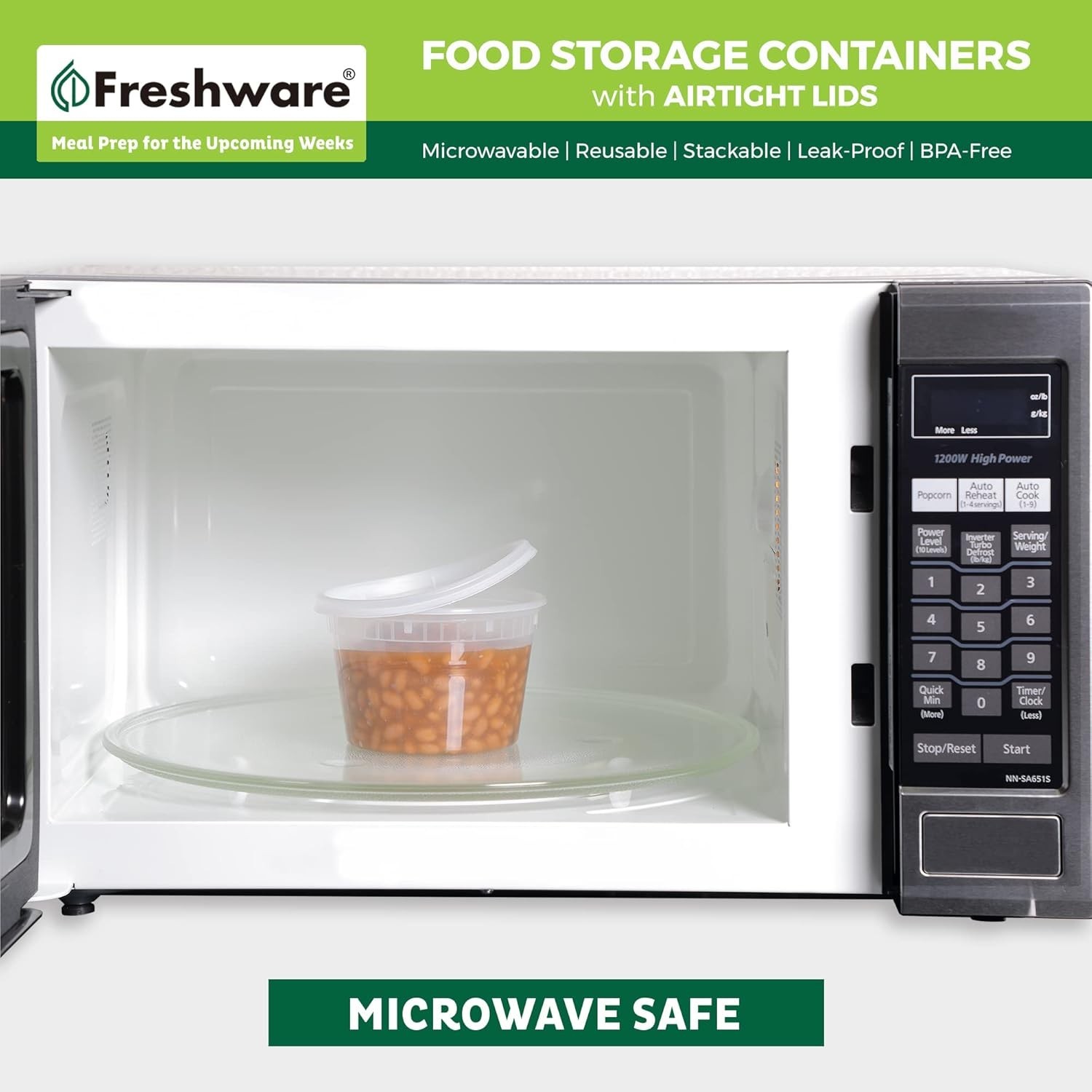 240 Pack] 16 oz Food Storage Containers with Lids, Plastic Containers, Freeze…