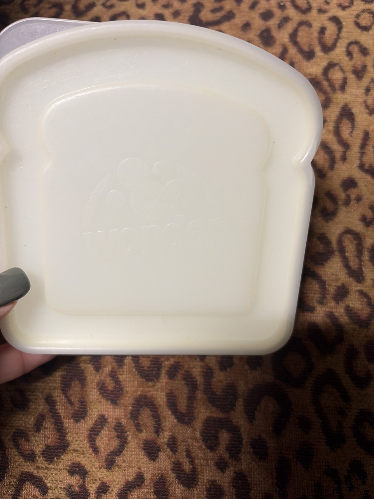 Wonder Bread Sandwich Containers LUNCH BOX Plastic Lid Bread Holder Keeps Fresh
