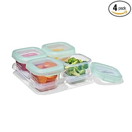OXO Tot Baby Blocks Food Storage Containers 6 Oz Opal