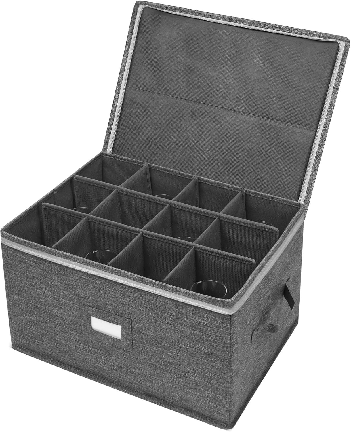 Stemware Storage Cases, Wine Glass Storage Box Containers for Glassware