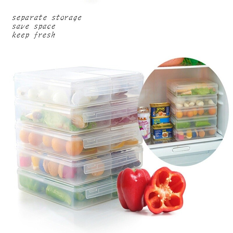 Kitchen Storage Boxes Fridge Food Preservation Seal Container Leftover Case Home