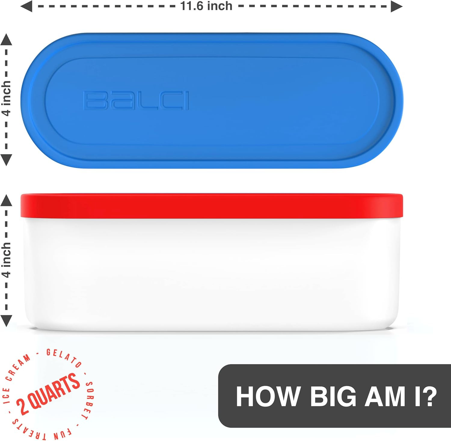 Ice Cream Containers – 2 Quart Ea. (Set of 2) – Premium Reusable Freezer Storage